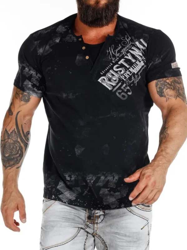 Hoist Sails T-Shirt - Sort^Rusty Neal Online