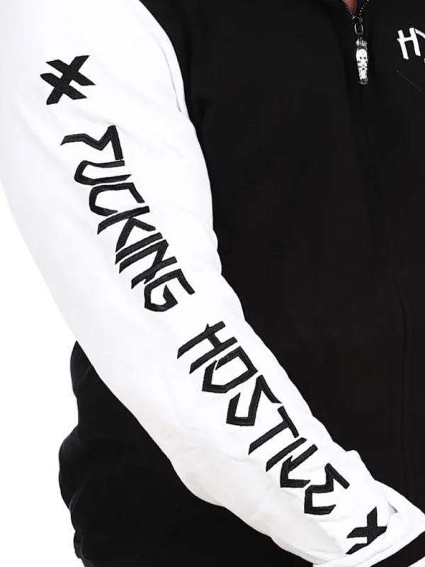 Hostile Collegejakke - Sort/Hvid^Hyraw Fashion