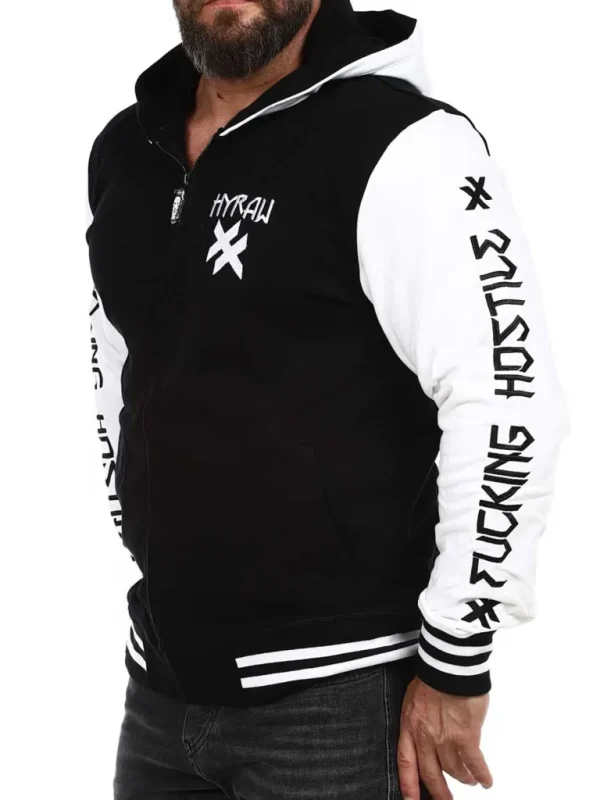 Hostile Collegejakke - Sort/Hvid^Hyraw Fashion