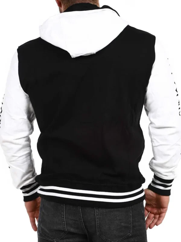 Hostile Collegejakke - Sort/Hvid^Hyraw Fashion