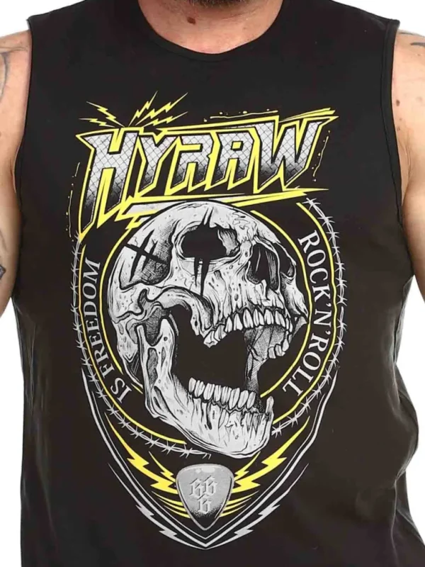 Rock N Roll Tanktop - Sort^Hyraw Cheap