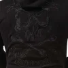Skull Zip Hoodie - Sort^Hyraw Cheap