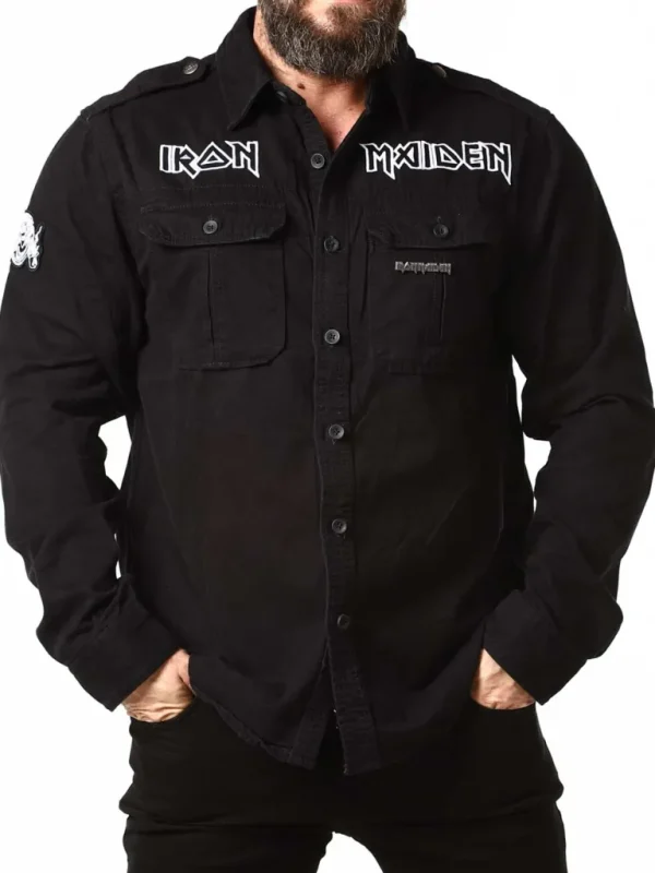 Iron Maiden Vintage Skjorte - Sort^Brandit Flash Sale