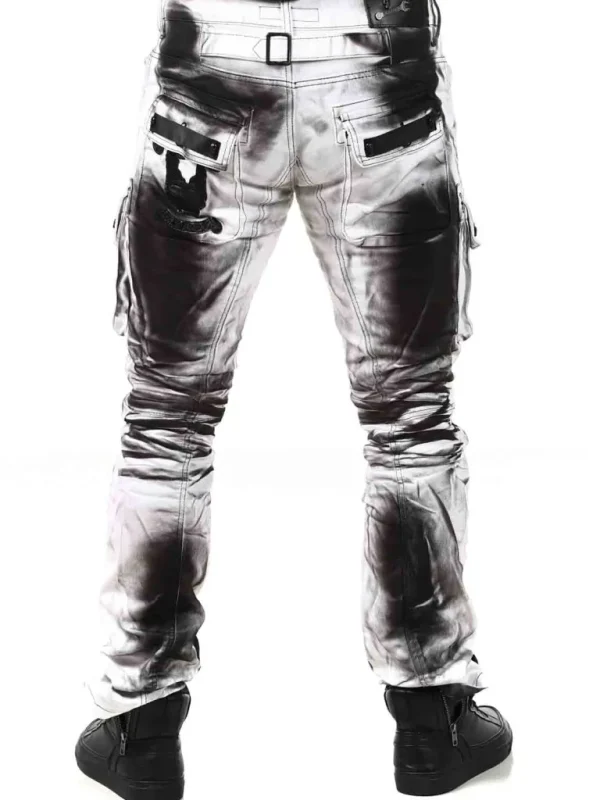 Jethro Jeans - Hvid/Sort^Kingz Discount