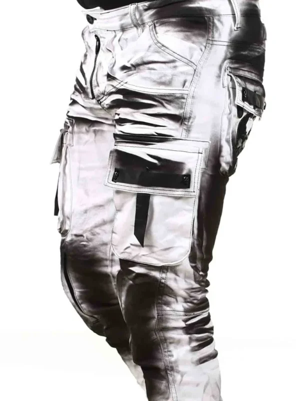 Jethro Jeans - Hvid/Sort^Kingz Discount