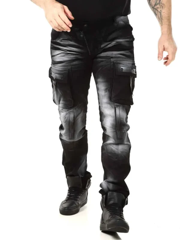 Jethro Jeans - Sort/Hvid^Kingz Hot