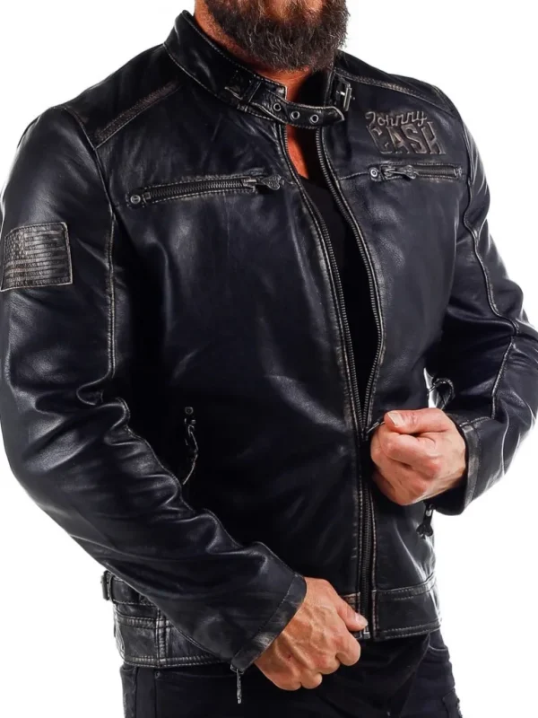 Johnny Cash Skindjakke - Sort^Gipsy Flash Sale