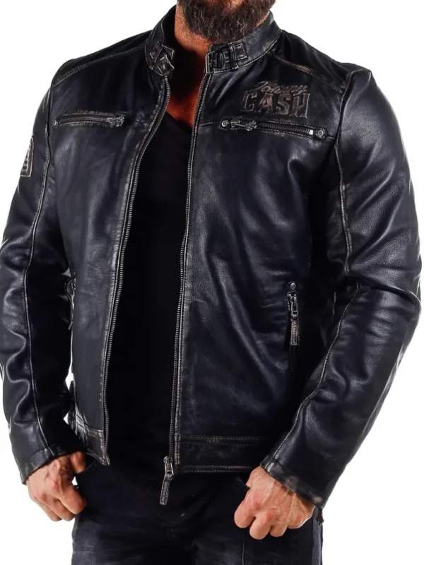 Johnny Cash Skindjakke - Sort^Gipsy Flash Sale