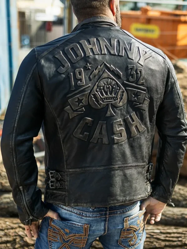 Johnny Cash Skindjakke - Sort^Gipsy Flash Sale