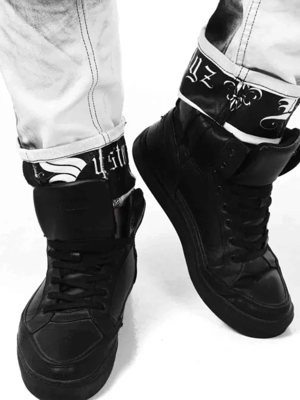 Lazarus Jeans - Hvid/Sort^Kingz Cheap