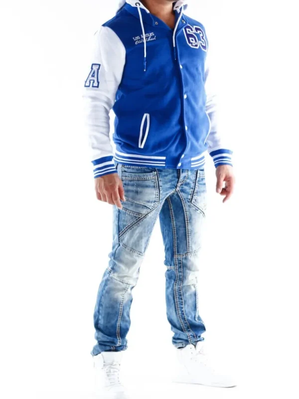 Los Angeles Collegejacke - Bla/Hvid^Rusty Neal Clearance