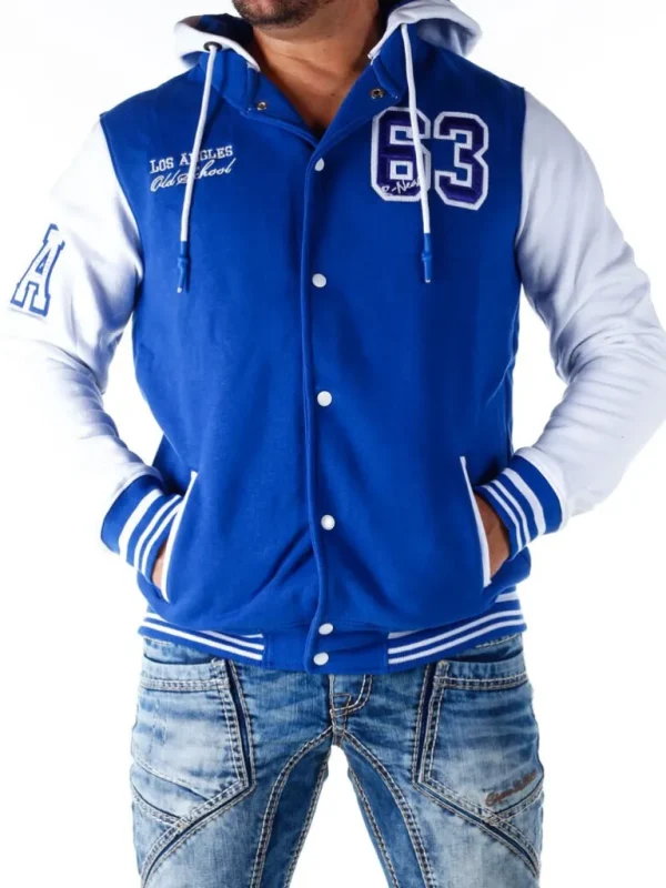 Los Angeles Collegejacke - Bla/Hvid^Rusty Neal Clearance