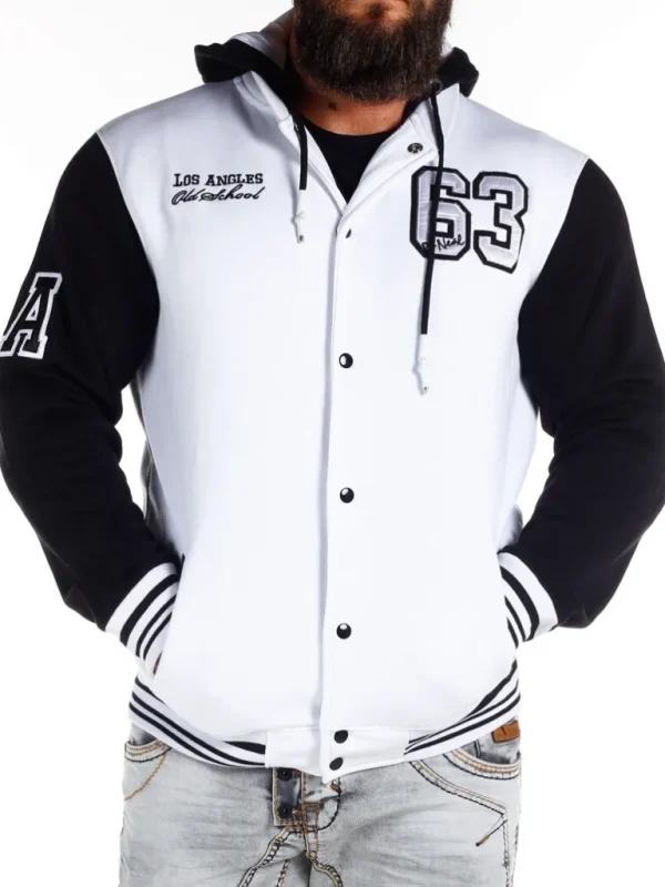 Los Angeles Collegejakke - Hvid/Sort^Rusty Neal New