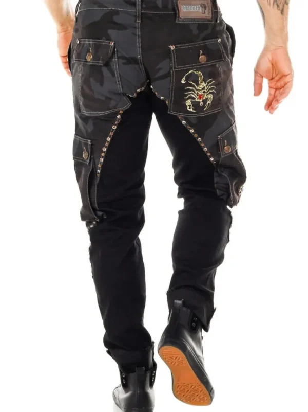 Marshal Jeans - Sort/Camo^Kingz Fashion