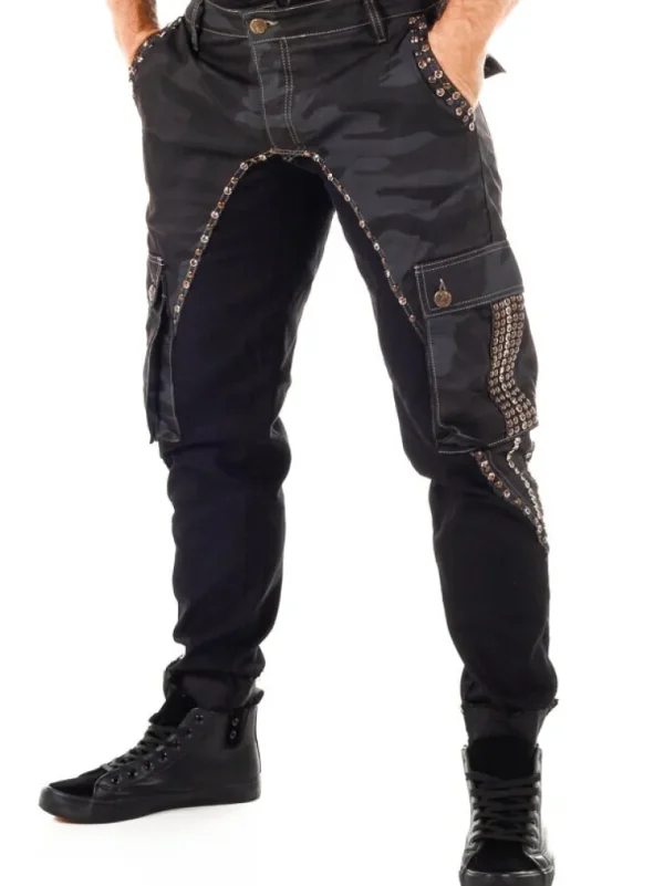 Marshal Jeans - Sort/Camo^Kingz Fashion