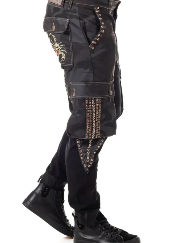 Marshal Jeans - Sort/Camo^Kingz Fashion