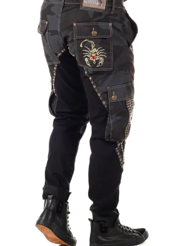 Marshal Jeans - Sort/Camo^Kingz Fashion