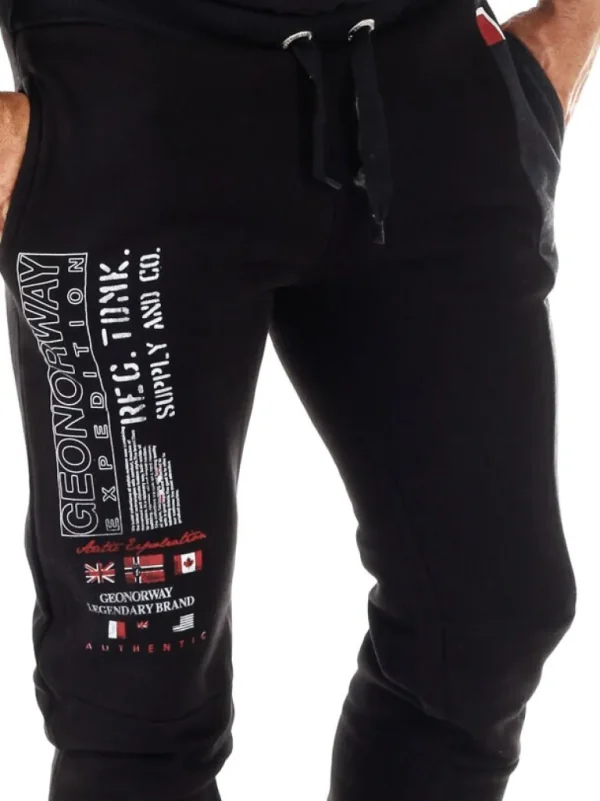 Merinos Geo Norway Sweatpants - Sort^Geographical Norway Sale