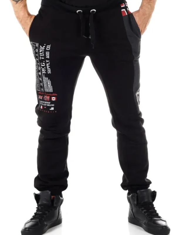 Merinos Geo Norway Sweatpants - Sort^Geographical Norway Sale