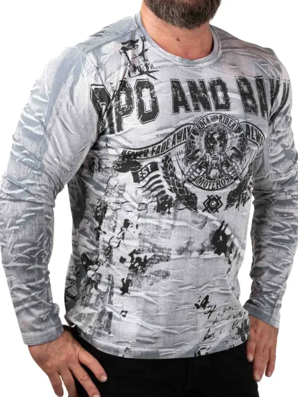 Moteros Longsleeve - Gra^Cipo & Baxx Clearance