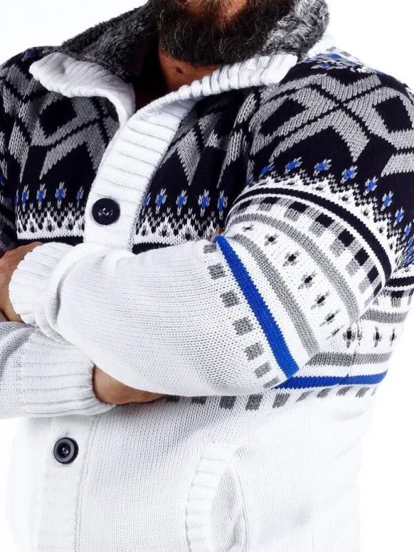 Nick Grizzly Cardigan - Hvid^Carisma Sale