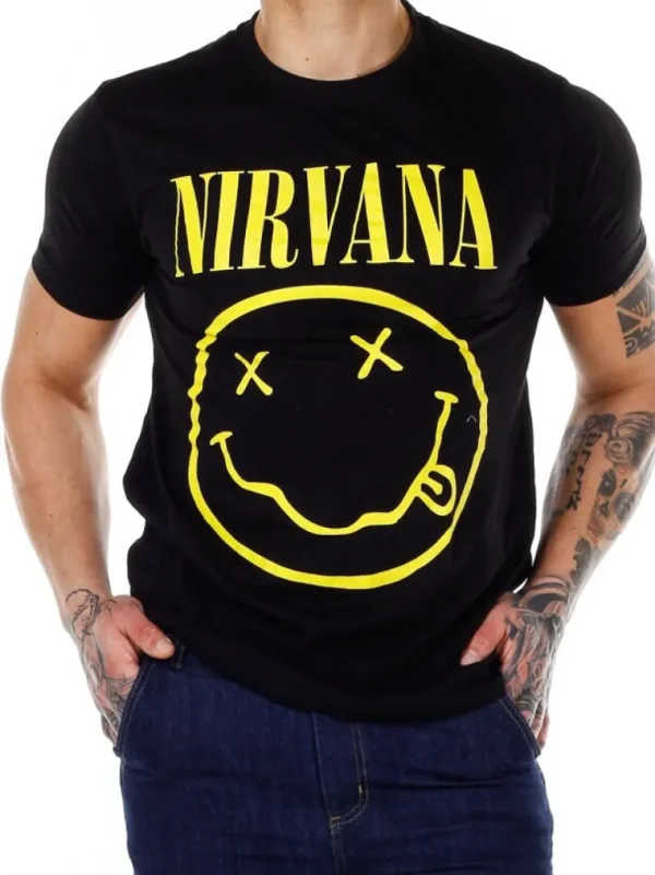 Nirvana Lithium T-Shirt - Sort^Urban Classics Flash Sale