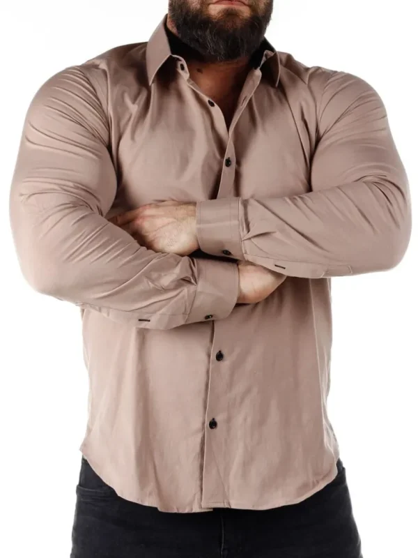 Obsess Skjorte - Beige^Rusty Neal Cheap