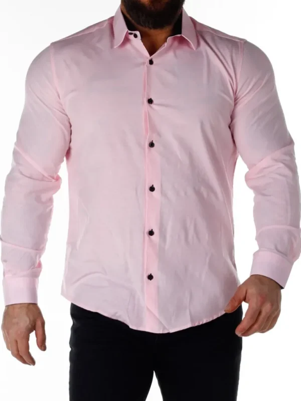 Obsess Skjorte - Lyserod/Sort^Rusty Neal Shop