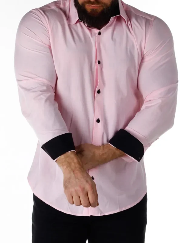 Obsess Skjorte - Lyserod/Sort^Rusty Neal Shop