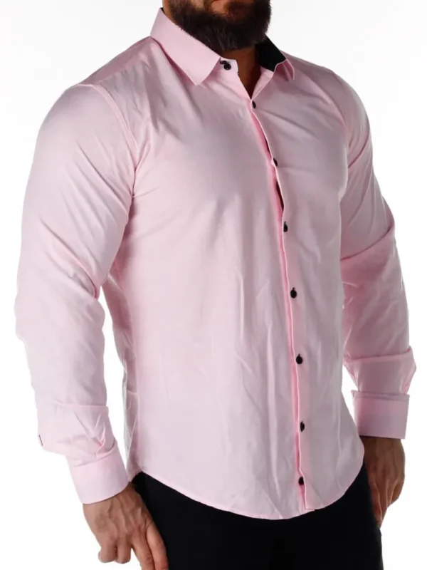 Obsess Skjorte - Lyserod/Sort^Rusty Neal Shop