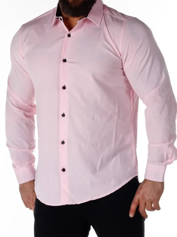 Obsess Skjorte - Lyserod/Sort^Rusty Neal Shop