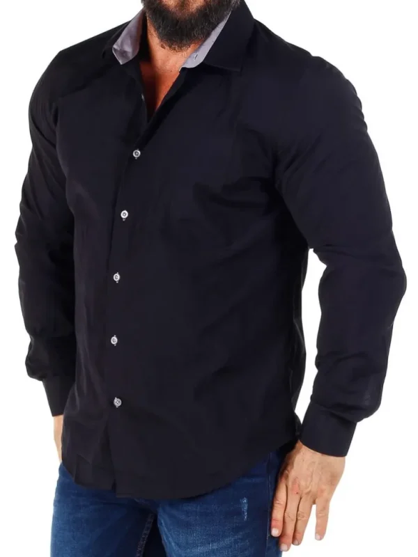 Obsess Skjorte - Sort/Gra^Rusty Neal Online