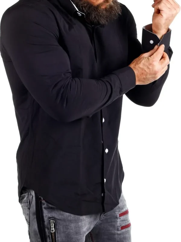 Obsess Skjorte - Sort/Hvid^Rusty Neal Cheap