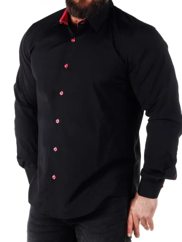 Obsess Skjorte - Sort/Lyserod^Rusty Neal Online