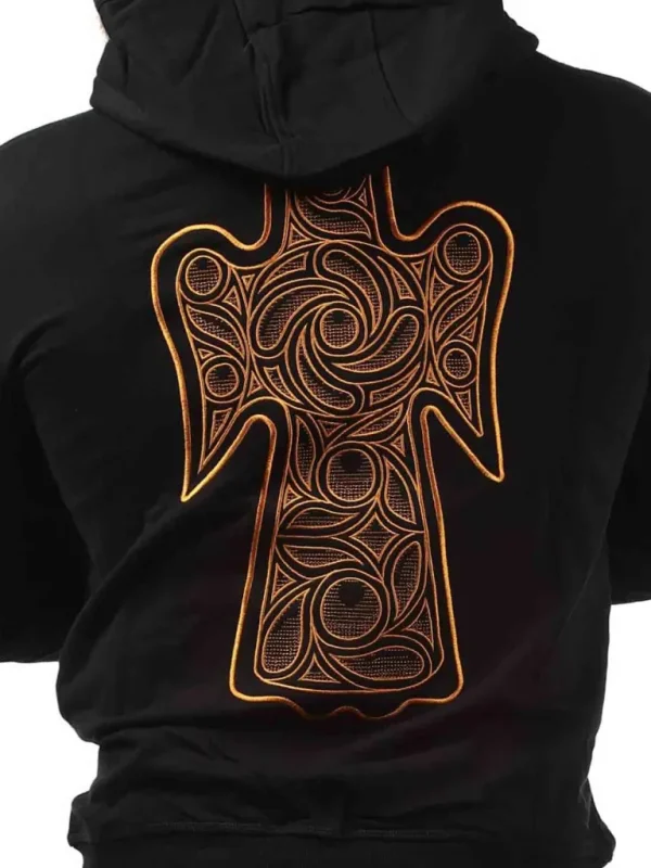Adlerfibel Hoodie - Sort^Old Norse Fashion