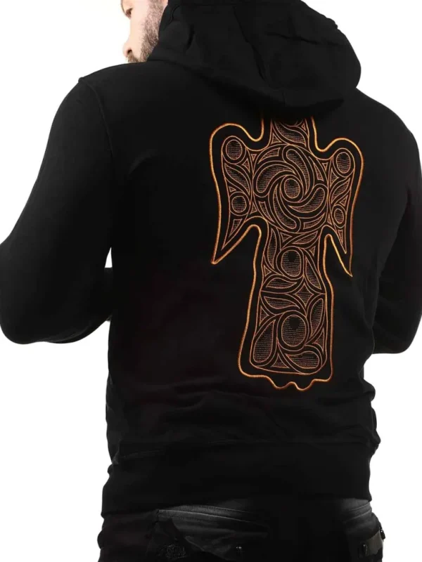 Adlerfibel Hoodie - Sort^Old Norse Fashion