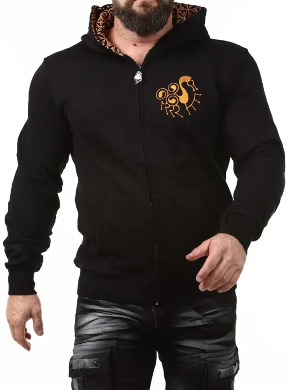 Adlerfibel Hoodie - Sort^Old Norse Fashion
