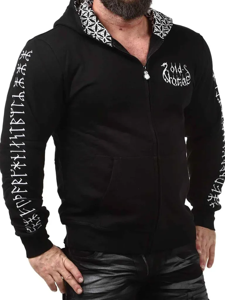 Pentagaldr Hoodie - Sort^Old Norse Outlet