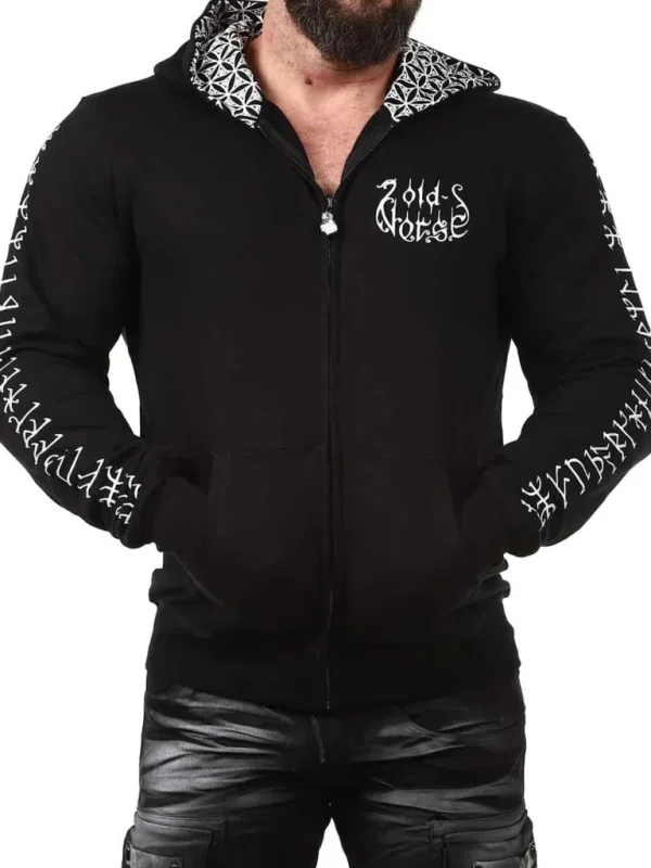 Pentagaldr Hoodie - Sort^Old Norse Best