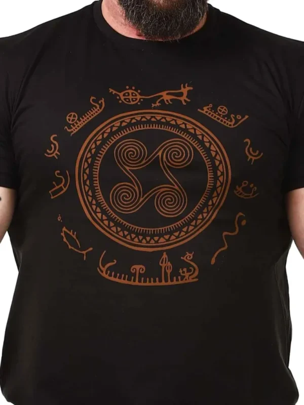 Solens Rejse T-Shirt - Sort^Old Norse Cheap