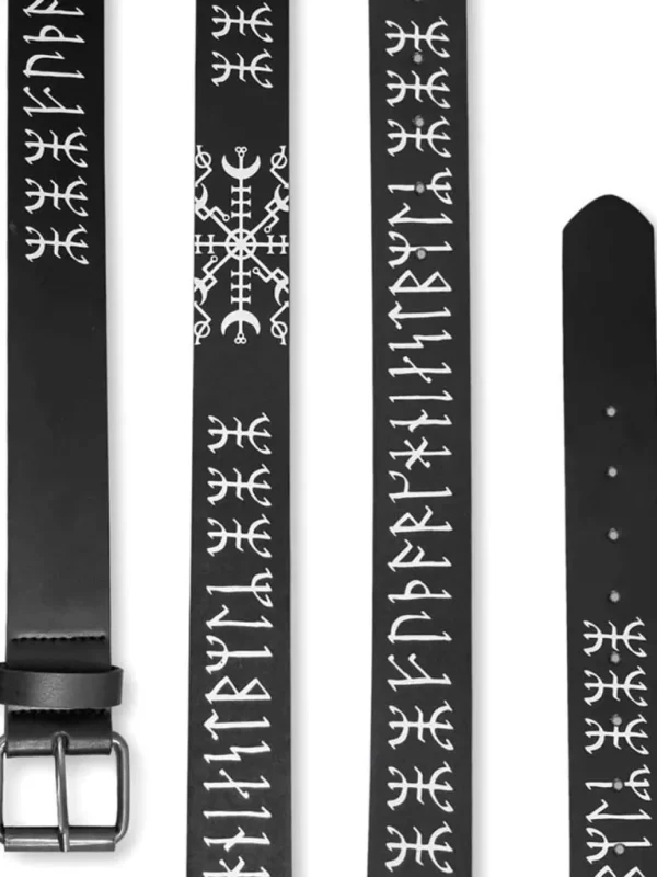 Younger Futhark Baelte - Sort/Hvid^Old Norse Outlet