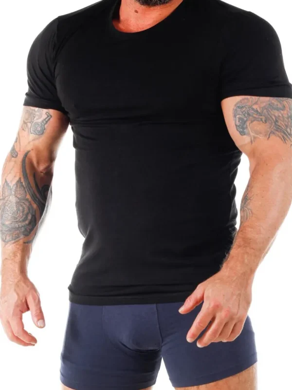 2-Pack Bamboo T-Shirt - Sort^Dovre Store