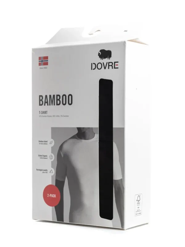 2-Pack Bamboo T-Shirt - Sort^Dovre Store