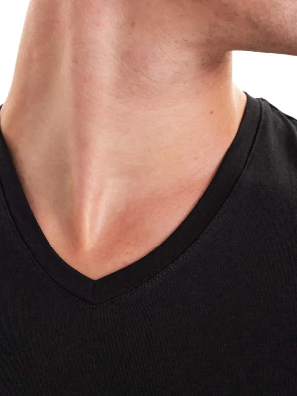 2-Pak Jbs Bamboo V-Neck T-Shirt - Sort^Dovre Sale