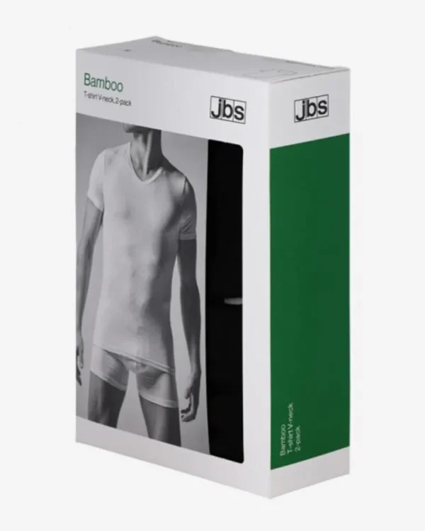 2-Pak Jbs Bamboo V-Neck T-Shirt - Sort^Dovre Sale