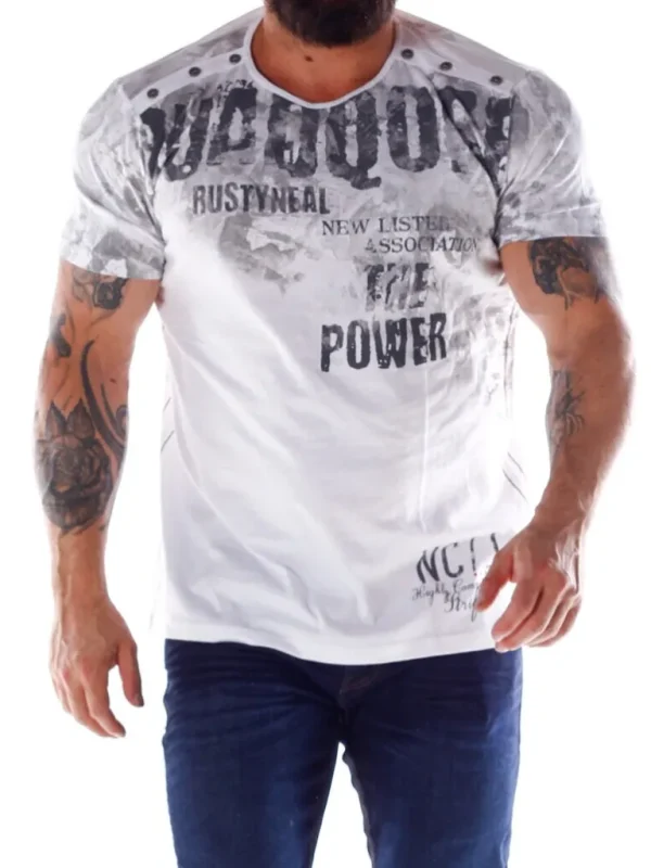 Power T-Shirt - Hvid^Rusty Neal Discount