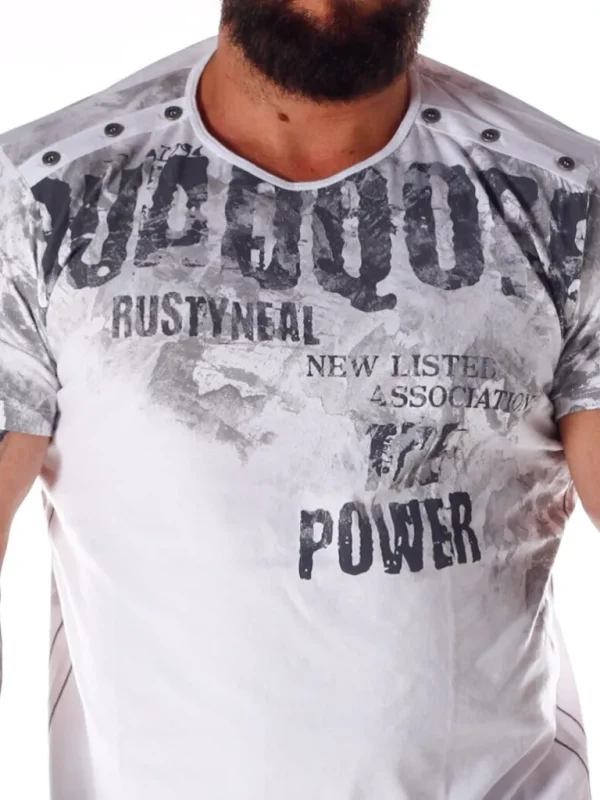 Power T-Shirt - Hvid^Rusty Neal Discount