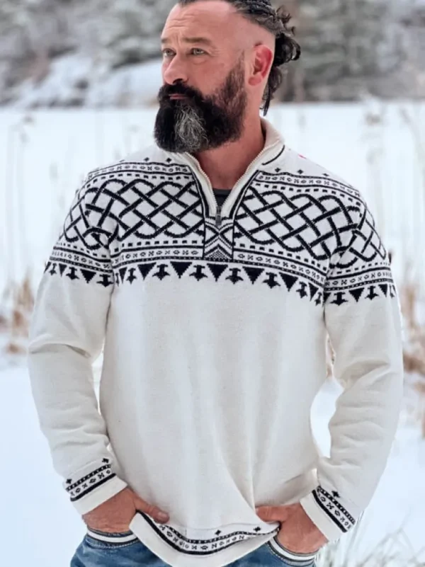 Rd Balder Cashmere Strikket Troje - Off White^* Best Sale