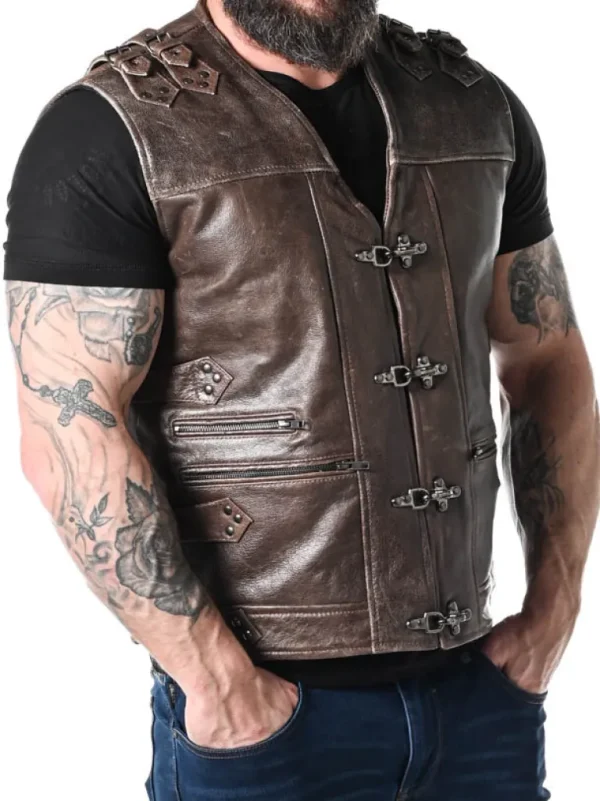 Rd Biker Skindvest - Brun^* Best Sale