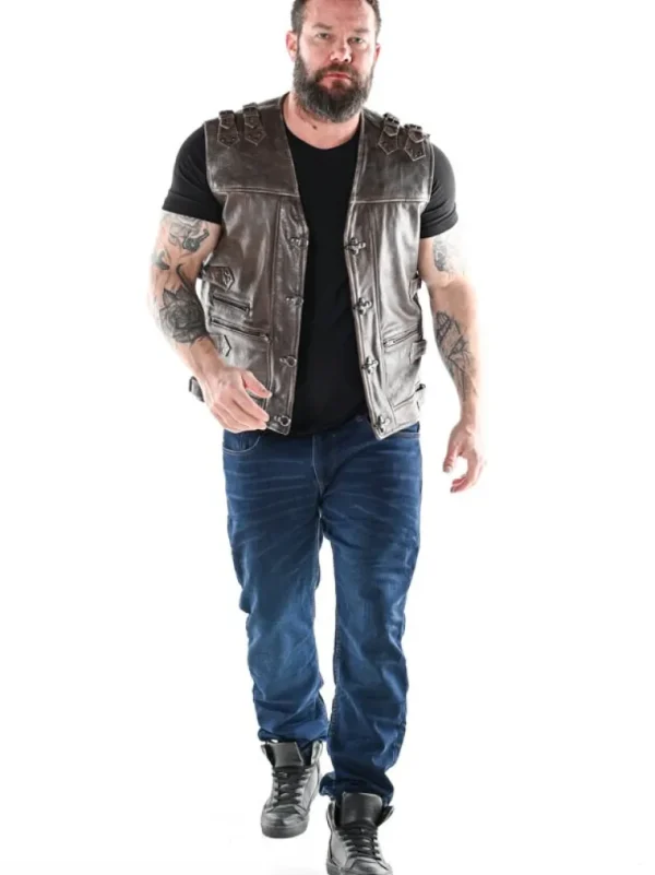 Rd Biker Skindvest - Brun^* Best Sale